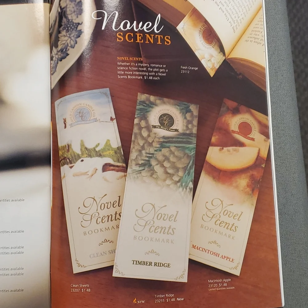 CLEAN SHEETS scented bookmark, set of 3 from Gold‎ Canyon